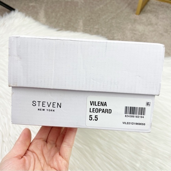 New Steven New York by Steve Madden Vilena Leopard Bit Loafers - Picture 7 of 7